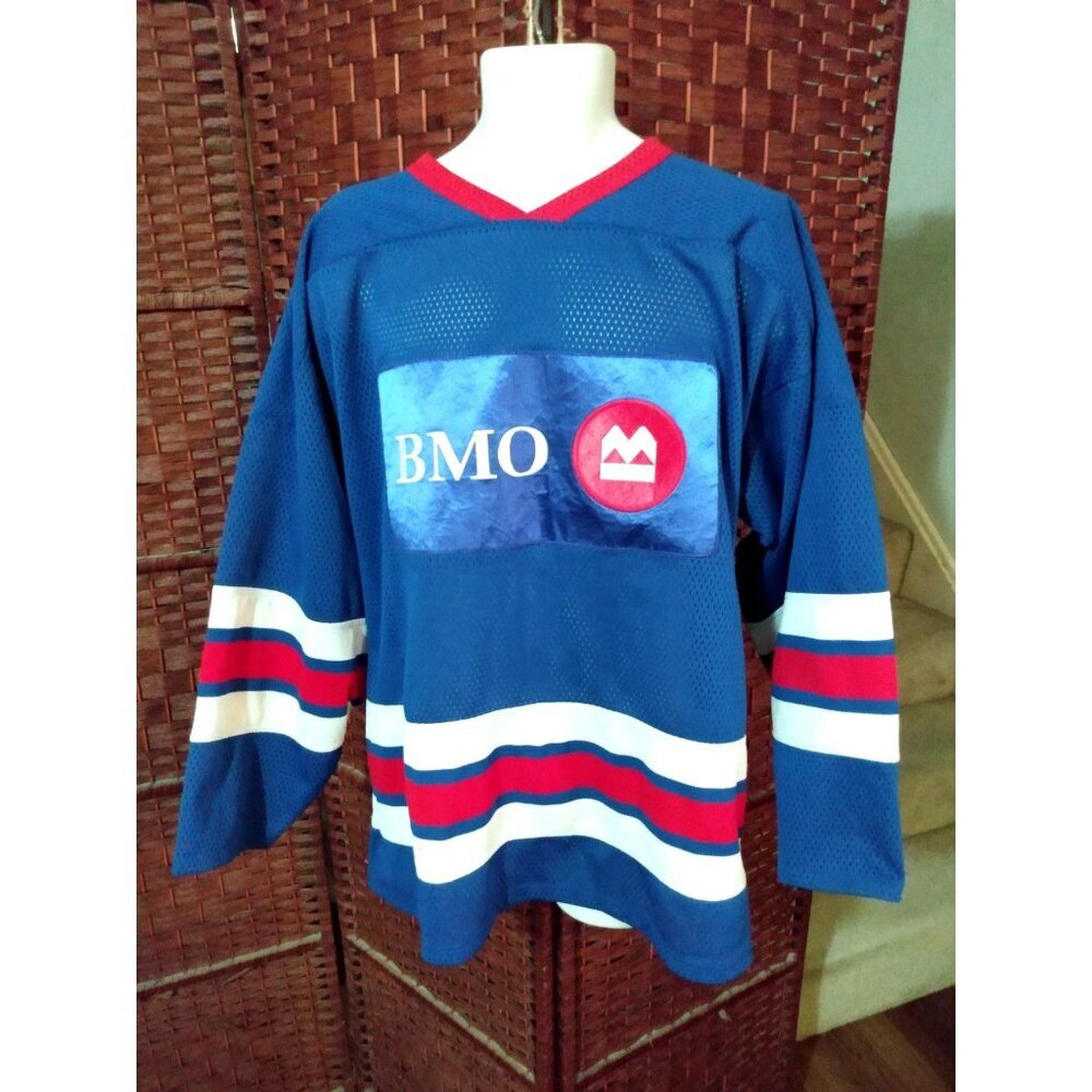 Vintage Bank Of Montreal Hockey Jersey BMO Adult Large